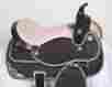 Au16073 Westridge Saddlery Used 15 Black Pink Synthetic Light Weight Western Pleasure Trail Horse Saddle