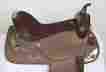 Au16096 Westridge Saddlery Used 17 Brown Silver Synthetic Trail Show Western Pleasure Horse Saddle