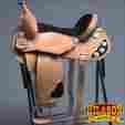 Bhos078-16 Bh078-a Western Hilason Big King Barrel Racing Trail Horse Riding Saddle 16 682269111132