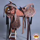 Bhos124bhpa-15 Hilason Western Leather Barrel Racing Trail Pleasure Horse 792484409812