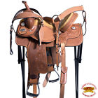 Bhos145bhpa-15 Hilason Western Leather Barrel Racing Trail Pleasure Horse 792484409652