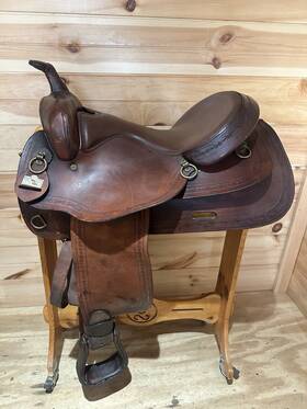1656 Big Horn 17 Inch Double Comfort Equi-fit Flex Western Trail Saddle Model