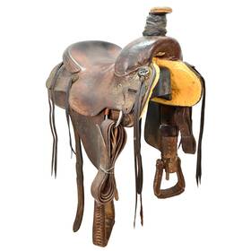 C155boliver79 Bill Oliver Used 15.5 Inch Ranch Saddle Code
