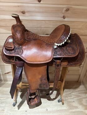 2068 Billy Cook 15.5 Inch Original Classic Roping Saddle Sulphur Ok Model