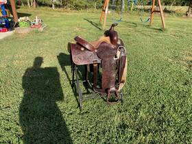 78-3135 Billy Cook 14 Inch Show Saddle Vintage Original Made In Greenville Texas