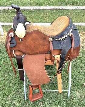 Billy Cook 8404 16 Inch Roping Ranch Saddle Refurbished Rough Out Clean