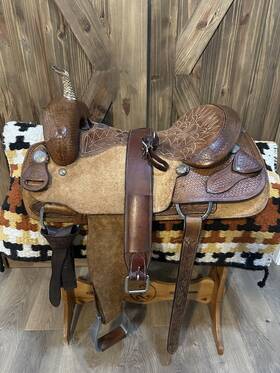 8540 Billy Cook 16.5 Inch Maker Cutter Western Saddle Sulphur Ok Model