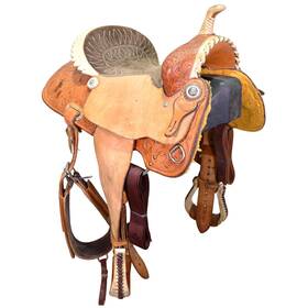 U145bcookbr12fl Billy Cook Used 14.5 Inch Barrel Racing Saddle Code