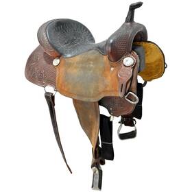 U15bcookbr12cb Billy Cook Used 15 Inch Barrel Racing Saddle Code