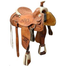 U16bcooktrifca Billy Cook Used 16 Inch Trophy Team Roping Saddle Code