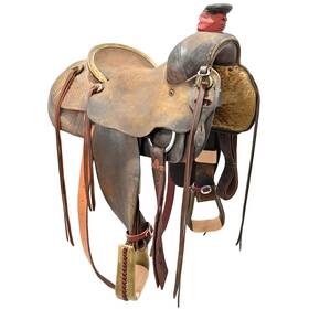 U145bmarrs3060 Bob Marrs Used 14.5 Inch Ranch Roping Saddle Code