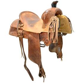 C155bbumpus69 Bud Bumpus Used 15.5 Inch Ranch Saddle Code