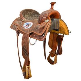 C155ccaaseward Cactus Used 15.5 Inch Champion Trophy All Around Saddle Code