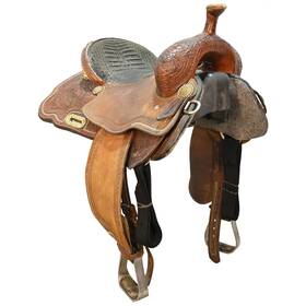 U155cactusmmse Cactus Saddlery Used 15.5 Inch Marlene Mcrae Barrel Racing Saddle Code