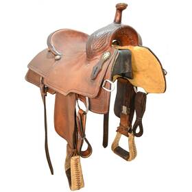 U16cactuscut12bk Cactus Saddlery Used 16 Inch Cutting Saddle Code