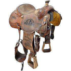 U145cactuscr2006 Cactus Used 14.5 Inch Saddlery Calf Roping Saddle Code