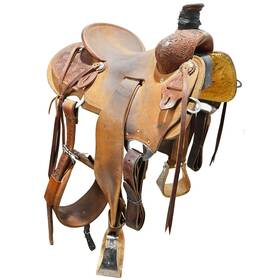 U145sca14poinsr Cactus Used 14.5 Inch Ranch Saddle Code