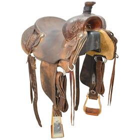 U145sca560966 Cactus Used 14.5 Inch Saddlery Ranch Saddle Code
