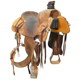 U145scarors Cactus Used 14.5 Inch Ranch Saddle Code