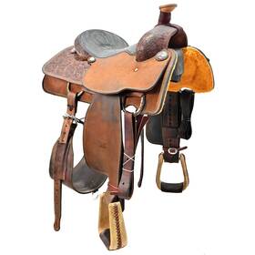U14relent539443 Cactus Used 14 Inch Relentless By Team Roping Saddle Code