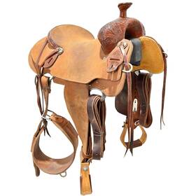 U155sca573463 Cactus Used 15.5 Inch Ranch Saddle Code