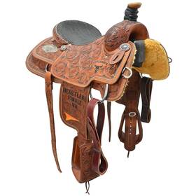 U15cactuswstrvii Cactus Used 15 Inch Trophy Team Roping Saddle Code