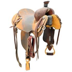 U15sca3940 Cactus Used 15 Inch Ranch Saddle Code