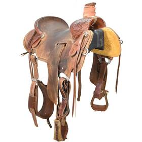 U16scaar572465 Cactus Used 16 Inch Amarillo Roper Ranch Saddle Code