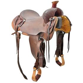 U16scaran2110 Cactus Used 16 Inch Saddlery Ranch Saddle Code