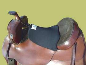 Cashel Par-200-105252 Western Tush Cushion - Standard 1/2 Black