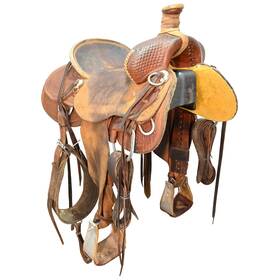 U155cashelran Cashel Used 15.5 Inch Ranch Saddle Code