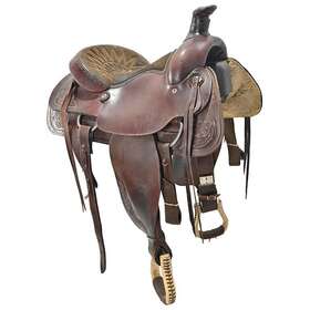 U155circleatr78f Circle A Saddlery Used 15.5 Inch Team Roping Saddle Code