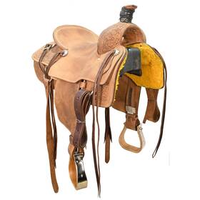 U165circletran12 Circle T Saddles Used 16.5 Inch Ranch Saddle Code