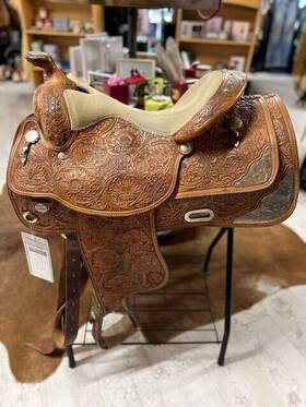106612 Circle Y Equitation Saddle 16 Inch Seat 7 Gullet Great Condition