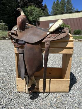 1275038409 Circle Y Horse Tack - 14 Inch Connie Combs Western Barrel Racing Saddle