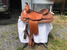 Circle Y 1372160800495 1995 Hand Made Reiner/trail Saddle 16 Inch Seat In Yoakum Tx