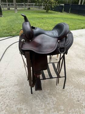 1534-1601-04 Circle Y Omaha Flex2 Trail Saddle Western