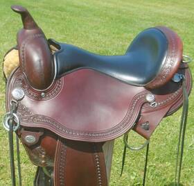 1572 Circle Y 16 Inch Flex 2 Sheridan Trail Saddle Wide/fqhb Lightly Used 1 Owner