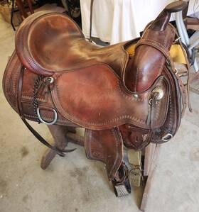 16518608041205 Circle Y Vintage Park Trail Flex-lite Horse Saddle/bridle/cover/saddle Pad