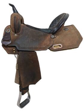 2-1172 Circle Y 16 Inch Used High Horse Lindale Western Barrel Saddle