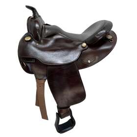 Circle Y 2131160012192 Used 16 Inch Wide Bar 7 Equitation Trail Saddle #2131160012192