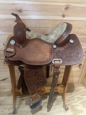 2150 Circle Y 14 Inch Xtreme Performance Tie-dye Barrel Racing Saddle Model