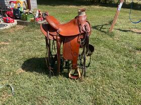 2164-2506-04 Circle Y 16 Inch All Around Ranch/trail Saddle Reg Tree 125716040801