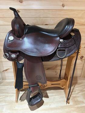 2361 Circle Y 16 Inch Cottonwood Flex2 Western Trail Saddle Model