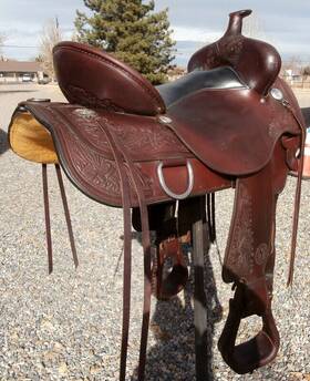 2375170105 Circle Y 17 Inch Flex Lite Park And Trail Horse Saddle Amazing Condition
