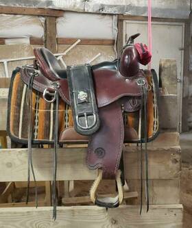 2381-1801-04 Circle Y 18in Circley Blackfoot Flex2 Trail Saddle And Gear-saddle Pad Girth Pommel Bag