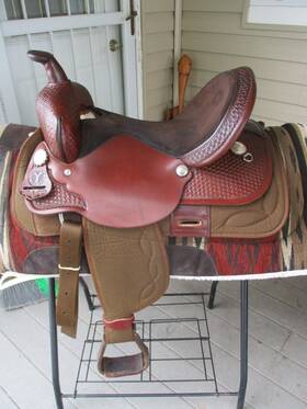 0202 Circle Y 3581 1501 15ftft Park And Trail Western Saddle Sqh Bars Leather Cordura