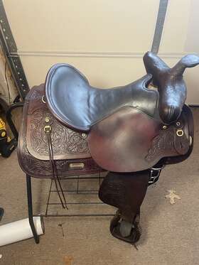 6820-7601 Circle Y 16 Inch High Horse - Park And Trail Saddle 6820-7601- 04 Used Clean