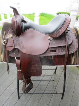 1601 Circle Y 6821 05 16ftft High Horse Western Trail Saddle Sqh Bars