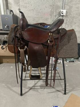 8607-1701-05 Circle Y High Horse By Y/trail Brown Leather Western Saddle Model